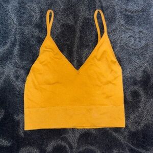 Mustard Yellow Tank top/bralette. Small/Medium